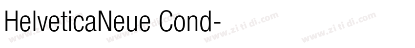 HelveticaNeue Cond字体转换